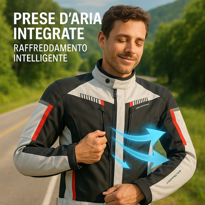Giacca Moto Modulare 4 Stagioni 3 in 1 – Protezione CE