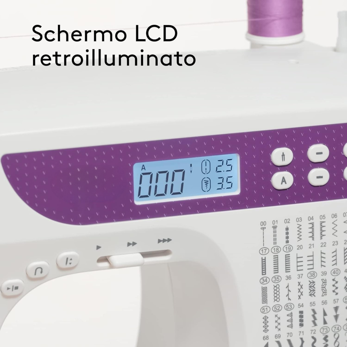 Altier Macchina da cucire Elettronica, 215 Funzioni Cucito, Alfabeto, Infilatura Automatica, Facile da Usare